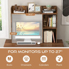 Costway Desk Bookshelf Desktop Storage Organizer Display Shelf Rack
