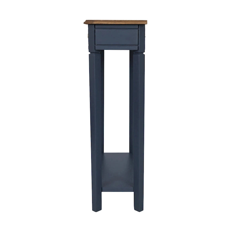 Marnie Two-tone 1-drawer Solid Wood Console Accent Table with Shelf by
