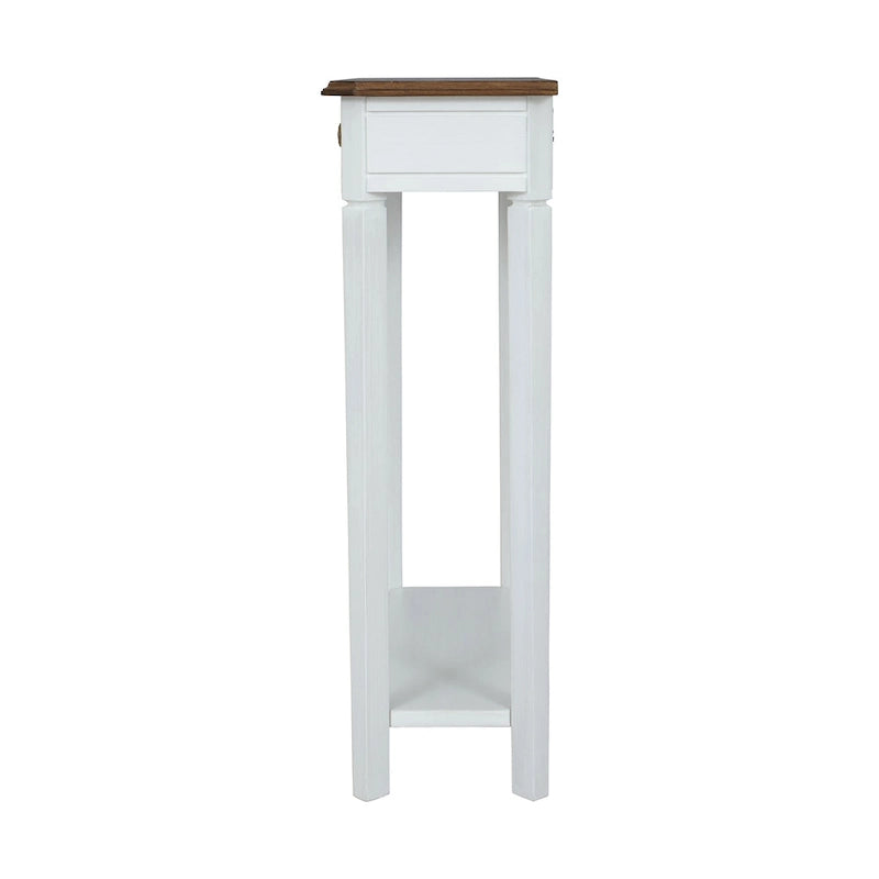 Marnie Two-tone 1-drawer Solid Wood Console Accent Table with Shelf by