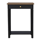 Marnie Two-tone 1-drawer Solid Wood Console Accent Table with Shelf by