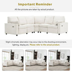 Power Recliner Sectional Sofa with 2 Storage Drawers and USB Ports Living Room L-Shaped Corner Couch for Home Theater