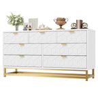 7 Drawer Dresser for Bedroom, 53.5 Large Dresser with Metal Legs