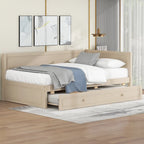Merax Twin Size Wood Daybed with Trundle/Drawers