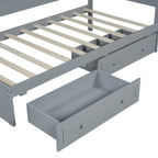 Merax Twin Size Wood Daybed with Trundle/Drawers