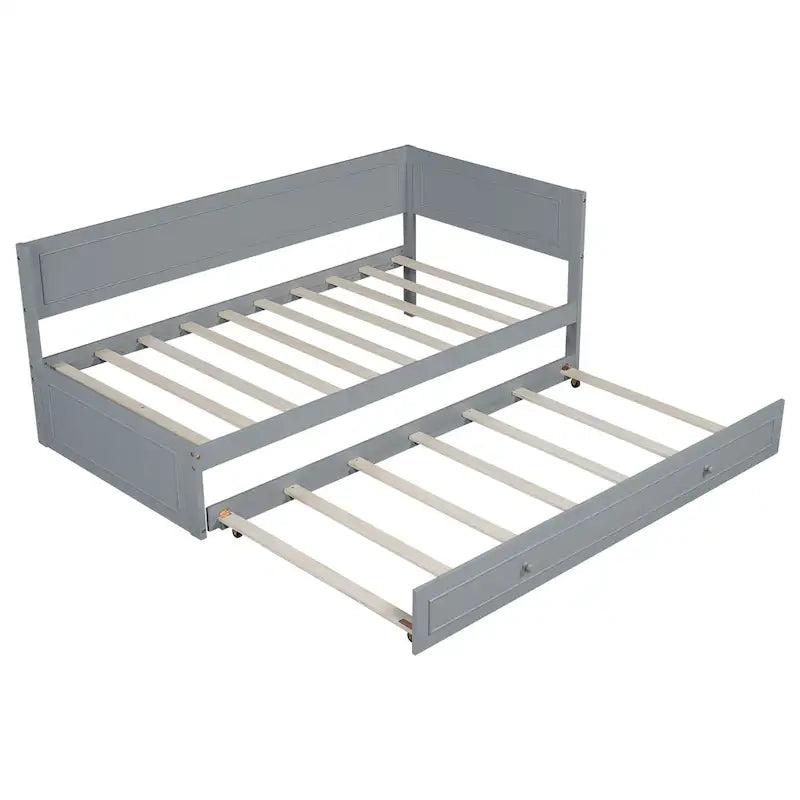 Merax Twin Size Wood Daybed with Trundle/Drawers