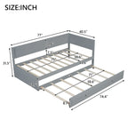 Merax Twin Size Wood Daybed with Trundle/Drawers