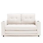 3-In-1 Upholstered Futon Sofa Convertible Floor Sofa Bed