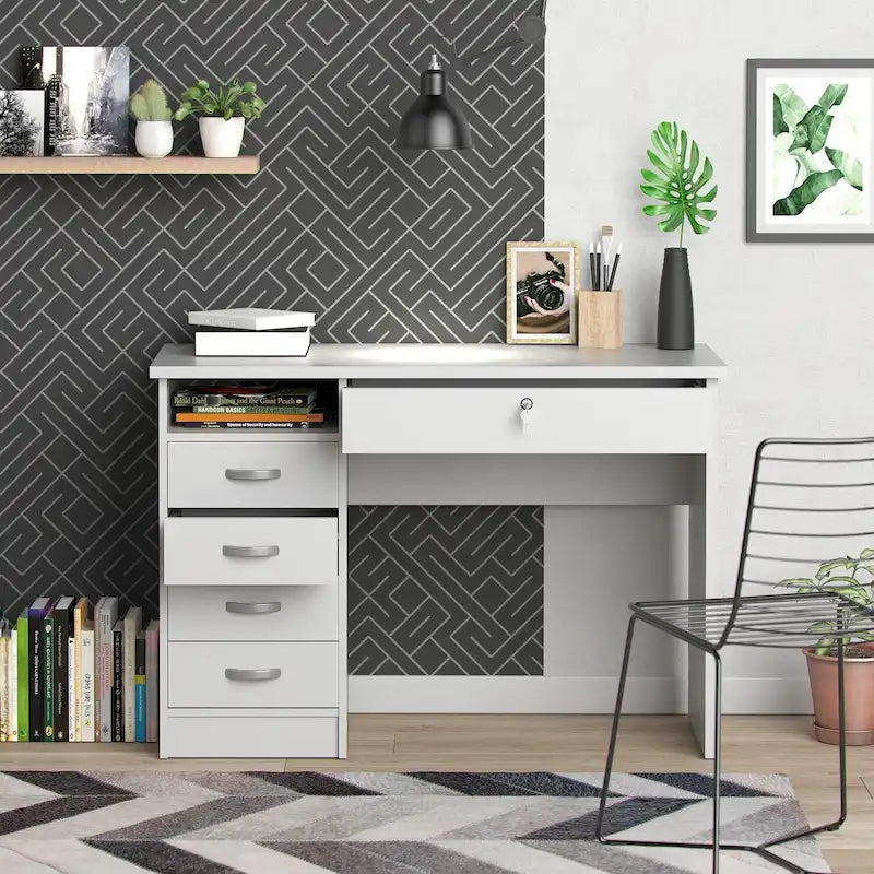 Porch & Den Skylar 5-drawer Desk