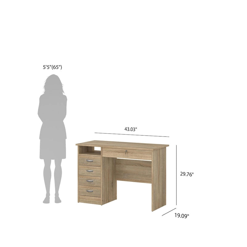 Porch & Den Skylar 5-drawer Desk