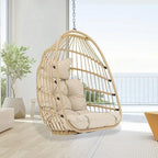 FINCATI Indoor Luxury Hanging Egg Chair Without Stand, 350 lbs Outdoor Egg Chair with No Stand, Egg Swing Chair Without Stand