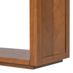 55 Rustic Console Table with Drawers and Open Shelf for Living Room