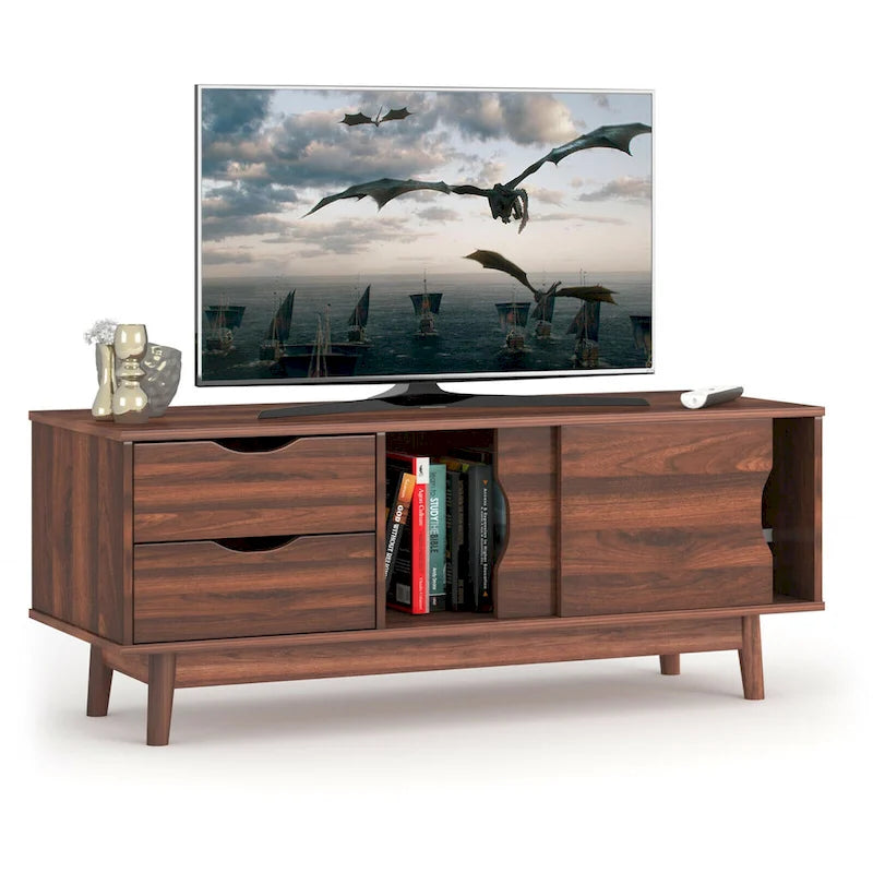 Gymax TV Stand for TV up to 60 Media Console Table Storage with - See Details