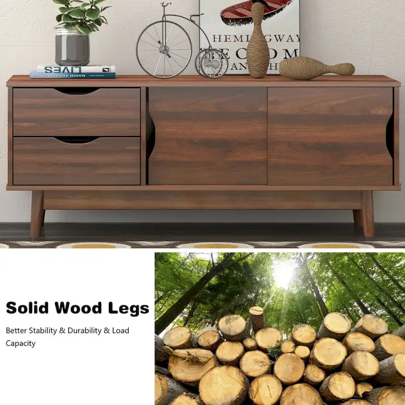 Gymax TV Stand for TV up to 60 Media Console Table Storage with - See Details