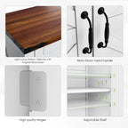 Coffee Bar Cabinet with Two Drawers, Kitchen Storage Cabinet with Adjustable Shelf, Buffet Cabinet with Two Doors