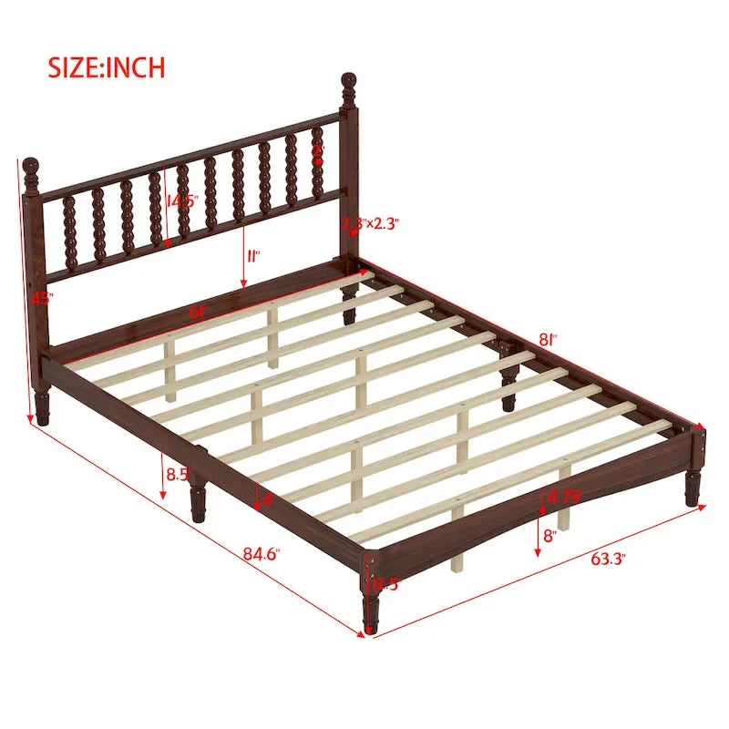 4-Pieces Retro Style Bedroom Sets by Harper&Bright Designs