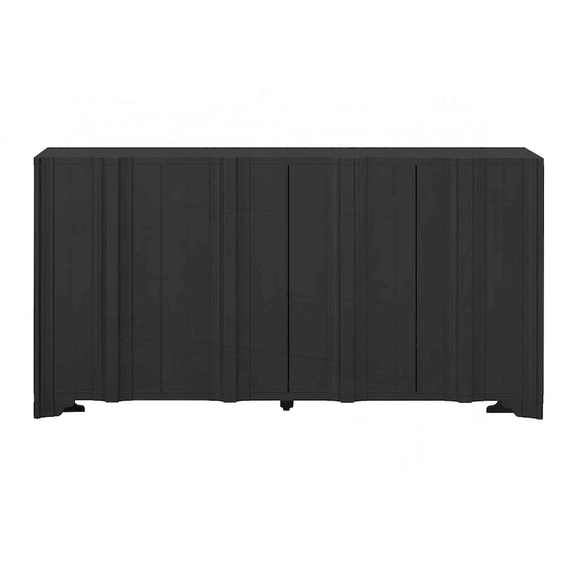 Sophisticated 4-Door Sideboard with Intricate Design