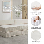 Convertible Sofa Bed,Modern Chenille Upholstered Sleeper Chair