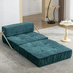 Convertible Sofa Bed,Modern Chenille Upholstered Sleeper Chair