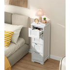 33 Kitchen Pantry Storage Cabinet , Freestanding Wooden Bathroom Storage Cabinet with 4 Drawers for Kitchen and Dining Room