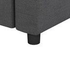 116 Chenille U-Shaped Modular Sectional Sofa, 8-Seater