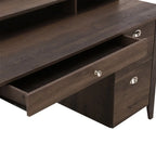 Lokatse Home 53 Wide Home Office Writing Desk With Hutch