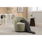 25.6 Swivel Barrel Chair with Black Coating