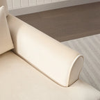 Beige 37.8 Velvet Accent Chair