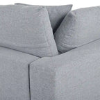 134.40 Modern U-Shaped 6 Seater Sectional Sofa with 2 Large Chaises, Removable Ottomans and Soft Cushions