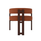Modern Accent Chair Upholstered Armchair with Open Back 3 Legs Barrel Dining Chair Comfy Side Chair for Living Room Set of 2