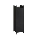 Modern Glass Door Cabinet with Featuring Storage, for Entryway Living Room Bathroom Dining Room