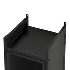 Modern Glass Door Cabinet with Featuring Storage, for Entryway Living Room Bathroom Dining Room