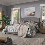 Fontana Adjustable Diamond-tufted Arched Back Bed by 