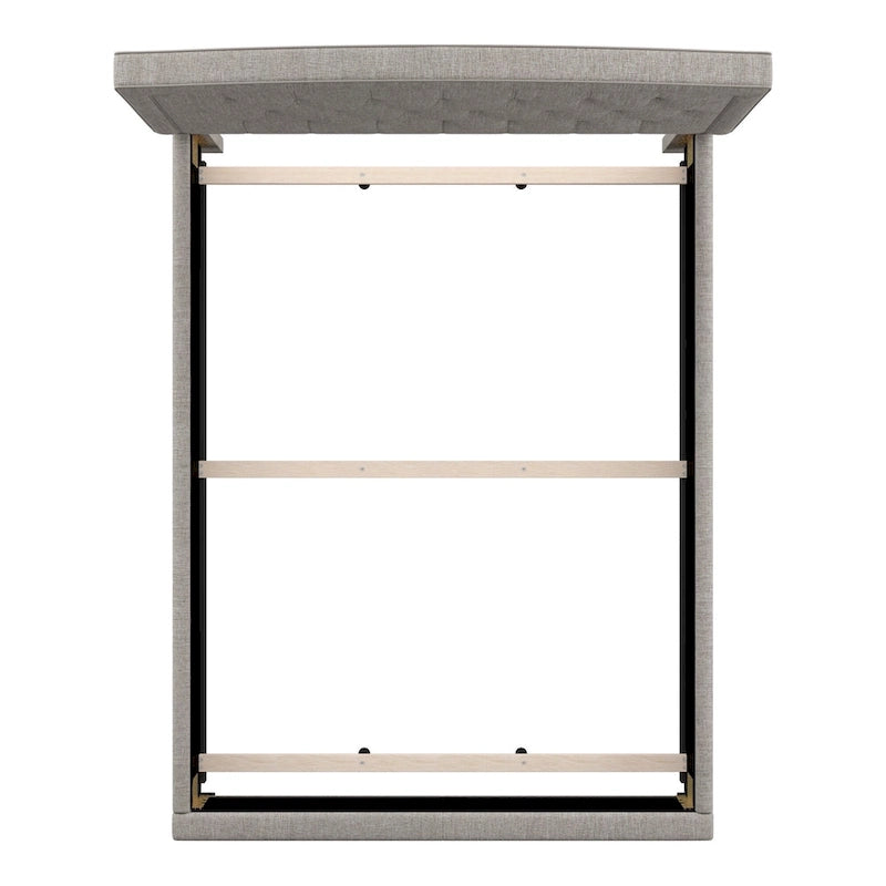 Fontana Adjustable Diamond-tufted Arched Back Bed by