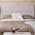 Zele Modern Ivory Linen Adjustable Headboard