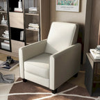 Haynes Traditional Fabric Welted Padded Recliner Chair by Furniture of America