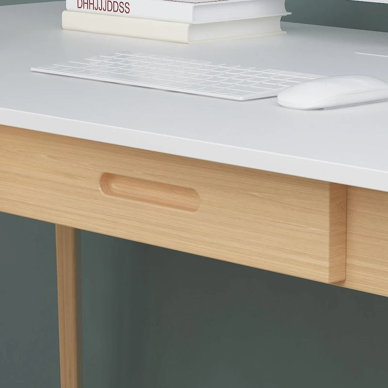 Kerrogee 47.2 Wood Computer Desk with 2 Drawers - 4 Colors
