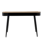 Carson Carrington Creggan Mid-Century Modern Black Metal & Wood Office Desk