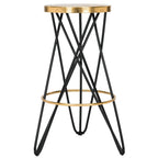 SAFAVIEH Elissa 30 Inch Gold Leaf Bar Stool - 18 x 18 x 30 - 18Wx18Dx30H