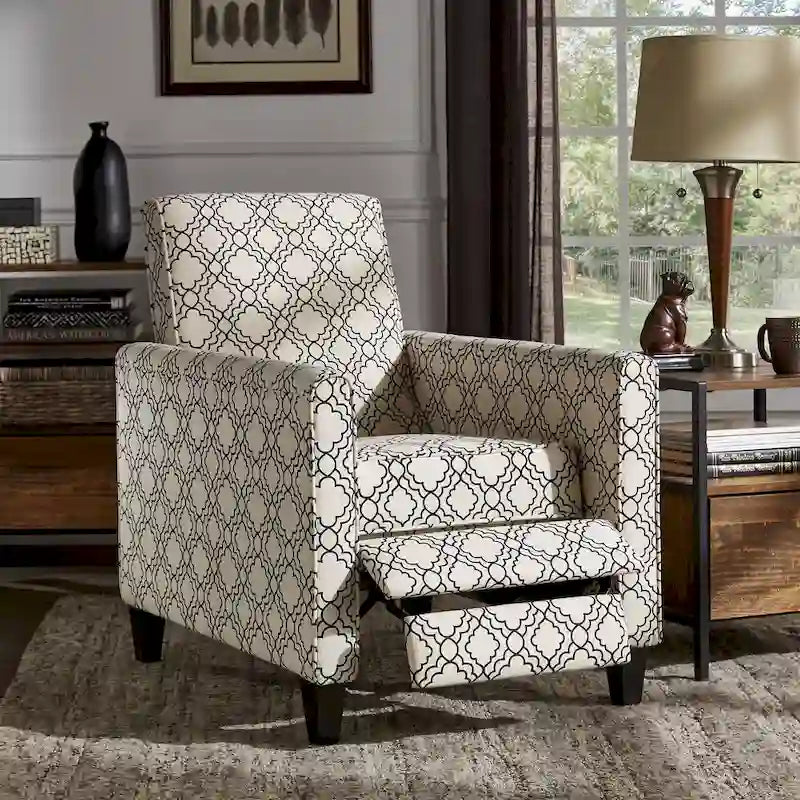 Tabitha Fabric Push Back Recliner by