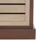 SAFAVIEH Mozella 3-Drawer Cushion Bench - 42 W x 15 D x 20 H - 42Wx15Dx20H