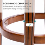 Cow top Leather Wooden Bar Stools