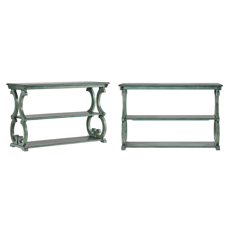 Eldoria Wood Scroll Sofa Table