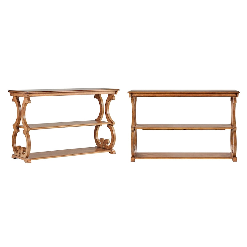 Eldoria Wood Scroll Sofa Table