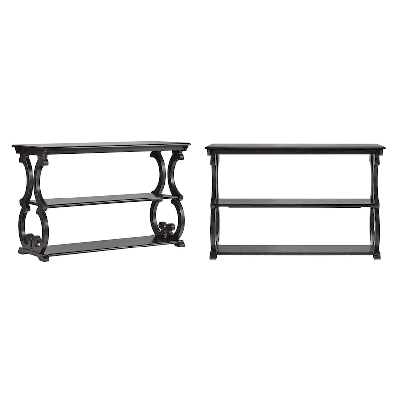 Eldoria Wood Scroll Sofa Table