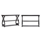 Eldoria Wood Scroll Sofa Table