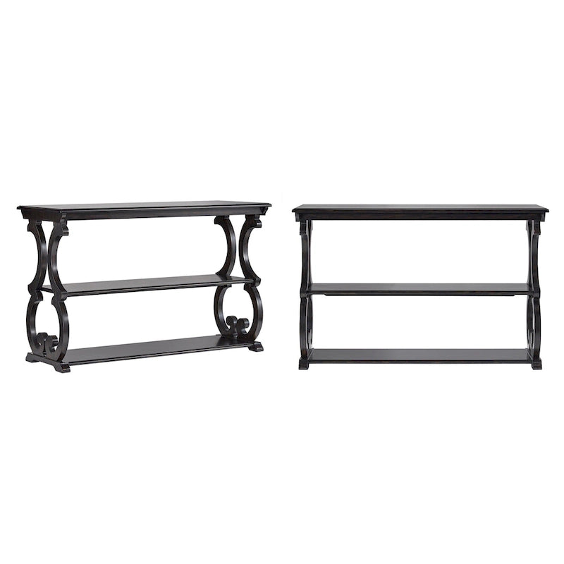 Eldoria Wood Scroll Sofa Table