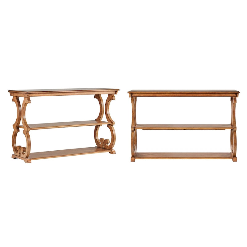 Eldoria Wood Scroll Sofa Table