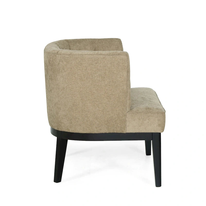 Clough Fabric or Faux Leather Tufted Accent Chair (Set of 2) by Christopher Knight Home