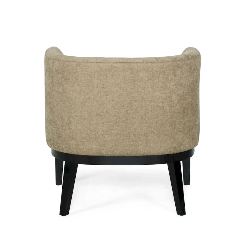 Clough Fabric or Faux Leather Tufted Accent Chair (Set of 2) by Christopher Knight Home