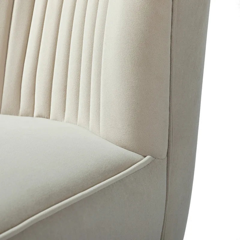 Barto Modern Velvet Tufted Side Chair with Golden Legs by HULALA HOME